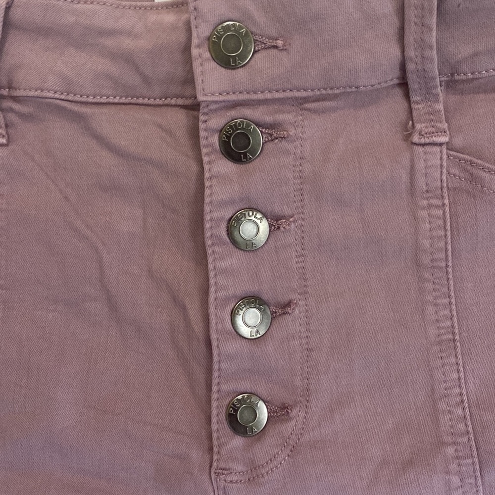 Pistola high rise shorts size 30 purple jean shorts  perfect condition - Picture 2 of 5
